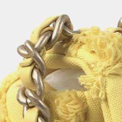 Pre Owned Chanel Yellow Medium Canvas 19 Flap