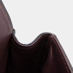 Pre Owned حقيبة شانيل كلاسيكية مزدوجة الغطاء كبيرة من جلد كافيار أسود