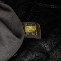 Pre Owned Chanel Black CC Calfskin Dual Twin Chain Handbag