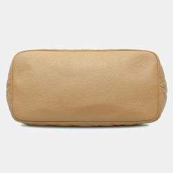 Pre Owned Chanel Brown Caviar Medallion Tote