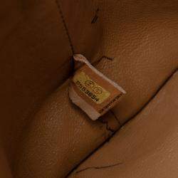 Pre Owned Chanel Brown Caviar Medallion Tote