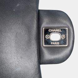 Pre Owned Chanel Black Mini Square Classic Patent Single Flap