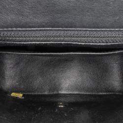 Pre Owned Chanel Black Mini Square Classic Patent Single Flap