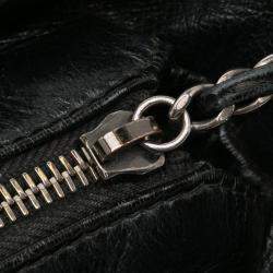 Pre Owned حقيبة شانيال غابرييل كروس بودي ترتر بني أسود بحجم صغير