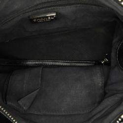 Pre Owned حقيبة شانيال غابرييل كروس بودي ترتر بني أسود بحجم صغير