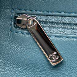 Pre Owned Chanel Blue Mini Sequins and Lambskin Waterfall Backpack