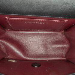 مملوكة مسبقًا Chanel Black Mini Calfskin Propeller Flap