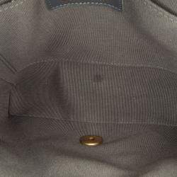 Pre Owned حقيبة شانيل جلد الحمل المبطن كروش أزرق بمرفقات صغيرة