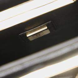 Pre Owned حقيبة سهرة شانيل سوداء ميني كافيار بسلسلة حولها مع قطع