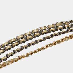 مملوكة مسبقًا حقيبة شانيل جابرييل جلد خروف معدني صغير ذهبي كروس بودي