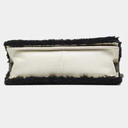 Pre Owned حقيبة شانيل وايت بوي شيرلينغ متوسط مزدوج اللون flap