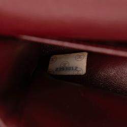 مملوكة مسبقًا حقيبة شانيل كلاسيك جلد الخروف سوداء حجم متوسط مزدوجة الرفرف