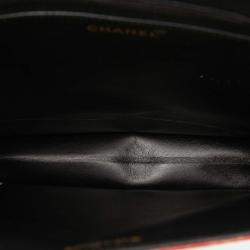 مملوكة مسبقًا حقيبة يد شانيل شوكولاتة بار حمراء براءة طبعة تويد