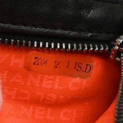 Pre Owned Chanel Black Lambskin Shoulder Bag