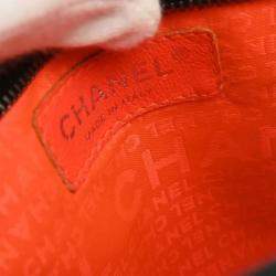 Pre Owned Chanel Black Lambskin Shoulder Bag