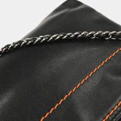 Pre Owned Chanel Black Lambskin Shoulder Bag