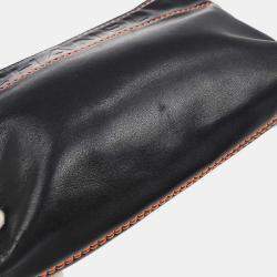 Pre Owned Chanel Black Lambskin Shoulder Bag