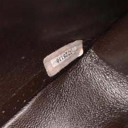 Pre Owned حقيبة ظهر شانيل مخمل بني سلسلة