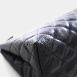 مملوكة مسبقًا حافظة شانيل كلاسيك سحاب جلد كافيار