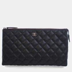 مملوكة مسبقًا Chanel Caviar Classic Zipped Pouch