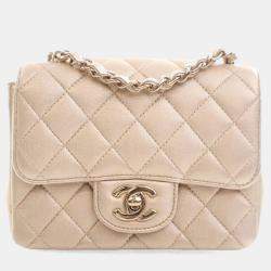 مملوكة مسبقًا Chanel Mini Lambskin Square Classic Flap Bag