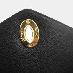 Pre Owned حقيبة شانيل قديمة كافيار كبيرة فلاب مفردة