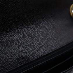 Pre Owned حقيبة شانيل قديمة كافيار كبيرة فلاب مفردة