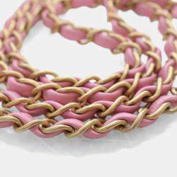 Pre Owned Chanel Medium Viscose Woven Flap Bag