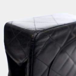 Pre Owned Chanel Vintage Black Lambskin Paris Double Flap Bag
