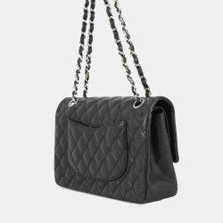 مملوكة مسبقًا Chanel Black Medium Classic Lambskin Double Flap