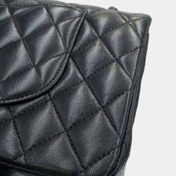 مملوكة مسبقًا Chanel Black Medium Classic Lambskin Double Flap