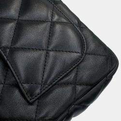 Pre Owned Chanel Black Small Quilted Lambskin Funky Town Flap