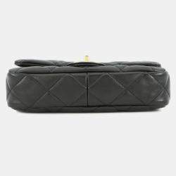 Pre Owned Chanel Black Small Quilted Lambskin Funky Town Flap