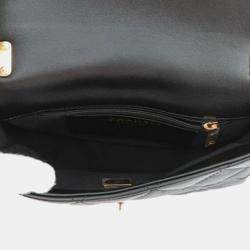 Pre Owned Chanel Black Small Quilted Lambskin Funky Town Flap