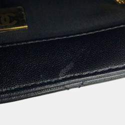 Pre Owned Chanel Black Small Quilted Lambskin Funky Town Flap