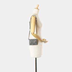 Pre Owned Chanel Lambskin 19 Flap Coin Purse With Chain