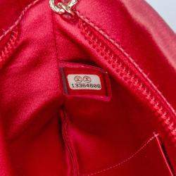 Pre Owned حقيبة كلتش شانيل زهري حرير ديامانتي كامليا مع سلسلة