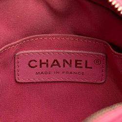 Pre Owned Chanel Pink Quilted Caviar CC Day Camera Bag