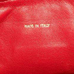 مملوكة مسبقًا حقيبة كاميرا سلسلة كافيار مبطن سي سي حمراء شانيل