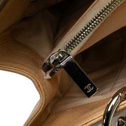 Pre Owned حقيبة شانيل براون كافيار جراند شوبنغ توت