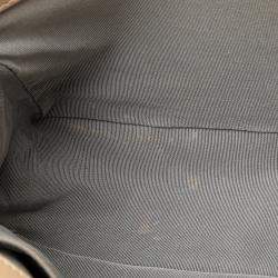 Pre Owned حقيبة شانيل بنية عجلية قديمة متوسطة ذات خياطة مزدوجة بوكشة بوي