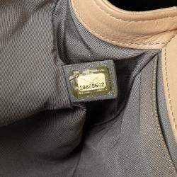 Pre Owned حقيبة شانيل بنية عجلية قديمة متوسطة ذات خياطة مزدوجة بوكشة بوي