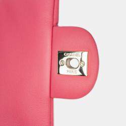مملوكة مسبقًا Chanel Pink Mini Quilted Calfskin Bubbly Flap