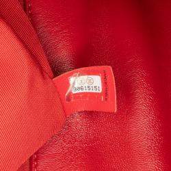 مملوكة مسبقًا Chanel Red Mini Quilted Lambskin Soft Square Flap