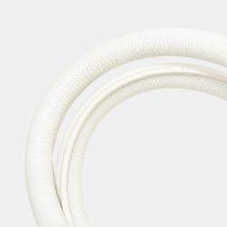 Pre Owned حقيبة شانيل بولينغ مبطنة كافيار CC أبيض