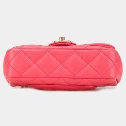 مملوكة مسبقًا حقيبة شانيل كافيار وردي قلب صغير مبطنة  فلاب