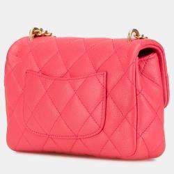 مملوكة مسبقًا حقيبة شانيل كافيار وردي قلب صغير مبطنة فلاب