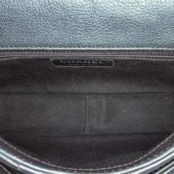 Pre Owned Chanel Purple Small Iridescent Goatskin Rainbow Hardware Double Carry Waist Chain Flap