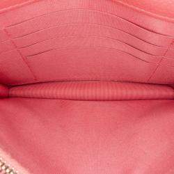 مملوكة مسبقًا محفظة شانيل سلسلة ذهبية كافيار مبطنة وردية