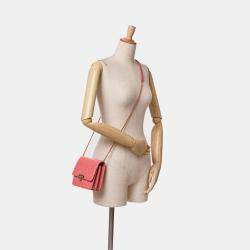 مملوكة مسبقًا محفظة شانيل سلسلة ذهبية كافيار مبطنة وردية